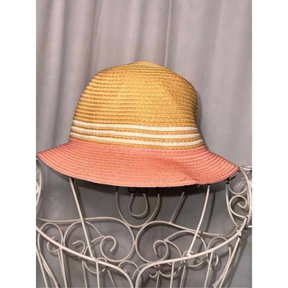 NEW WITHOUT TAGS The Icing pink Straw Hat, Natural Sun Hat Fabric: ladies ONE SI - Picture 4 of 6
